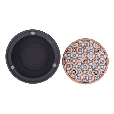 Teapot Warmer Kit with Bronze Color Mat Functional Convenient Tea Coffee Warm Tool for Coffee Beverages