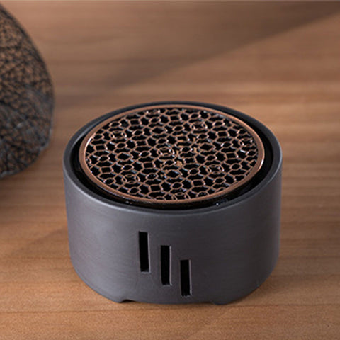 Teapot Warmer Kit with Bronze Color Mat Functional Convenient Tea Coffee Warm Tool for Coffee Beverages