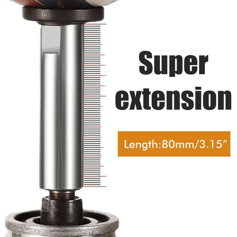 Angle Grinder Extension Connecting Rod Multipurpose Thread Rotary Polisher Extension Shaft with Flange Lock Nut Angle Grinder Extender Lengthen Rod