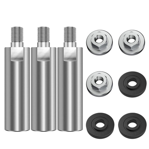 Angle Grinder Extension Connecting Rod Multipurpose Thread Rotary Polisher Extension Shaft with Flange Lock Nut Angle Grinder Extender Lengthen Rod
