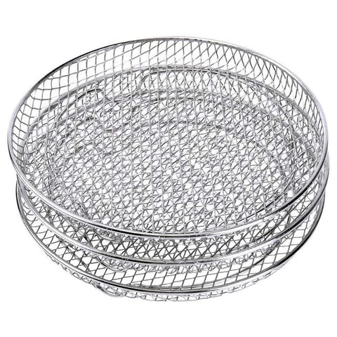 3 Pcs/Set Air Fryer Rack for 4.2QT-5.8QT Air Fryer Three Stackable Dehydrator Racks Stainless Steel Air Fryer Stand Air Fryer Accessories