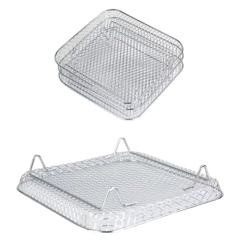 Air Fryer Rack Compatible for Ninja Foodi 8L Stainless Steel Stackable Dehydrator Rack Air Fryer Accessories