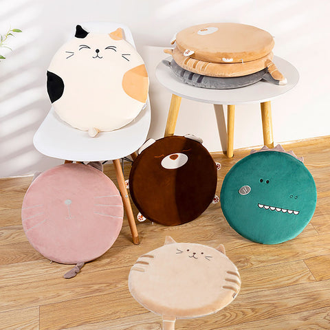 Tatami Cushion Japanese Chair Cushion Memory Foam Round Office Cushion for Bedroom Living Room Office