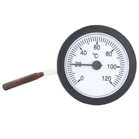 Dial Thermometer 0‑120°C Measuring Range Copper Sensor Clear Temperature Scale 52mm/2.0in Thermometer for Liquid