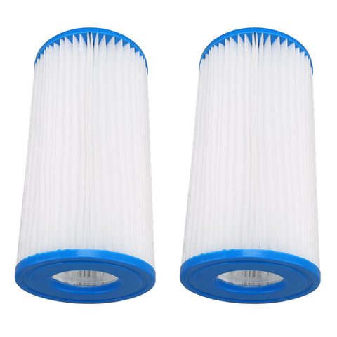 2Pcs Pool Filter Cartridge Filter Element Replacement for Hot Tubs Spas Children's Swimming Pools