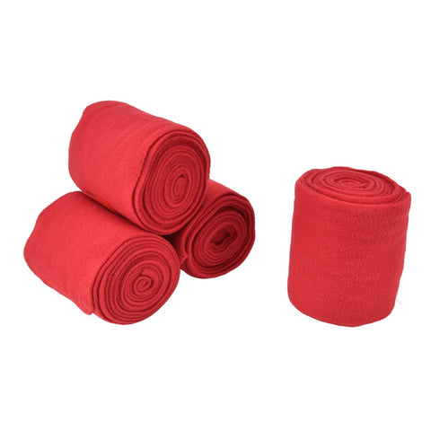 4Pcs Horse Leg Warp Self Adhesive Breathable Wear Resistant Animal Leg Bandage for Cows Horses Red