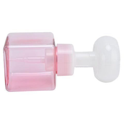 250ml Foaming Bottle PETG Plastic Flower Foam Dispenser Square Bottles for Cosmetic PackagingTransparent Powder