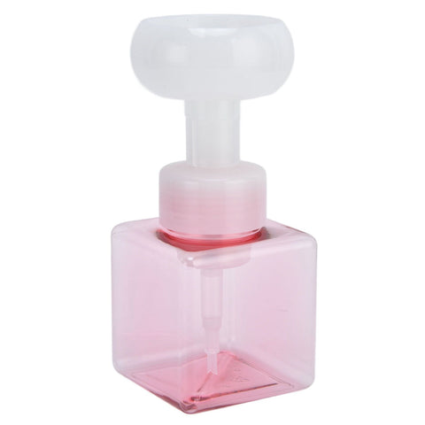 250ml Foaming Bottle PETG Plastic Flower Foam Dispenser Square Bottles for Cosmetic PackagingTransparent Powder