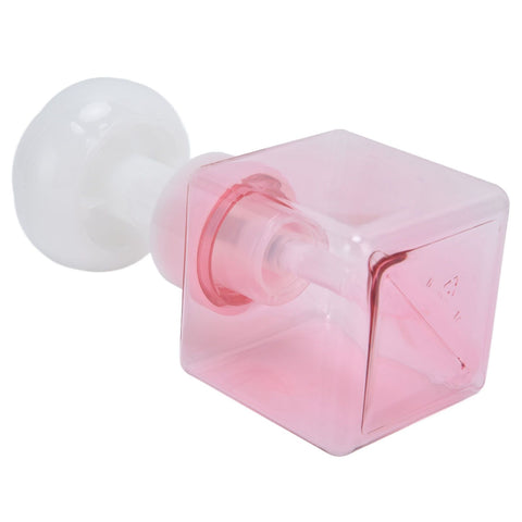 250ml Foaming Bottle PETG Plastic Flower Foam Dispenser Square Bottles for Cosmetic PackagingTransparent Powder
