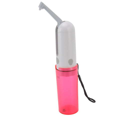 Portable Bidet 230ml USB Rechargeable Efficient Water Saving Simple Operation Portable Bidet Sprayer for Toilet Travel Red Bottle