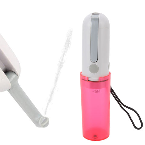 Portable Bidet 230ml USB Rechargeable Efficient Water Saving Simple Operation Portable Bidet Sprayer for Toilet Travel Red Bottle