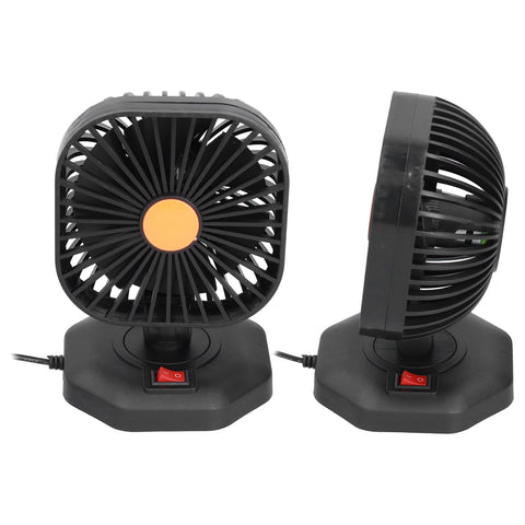 USB Car Fan ABS 360° Rotatable Single Headed USB Charging Mini Car Cooling Fan 5V 2A