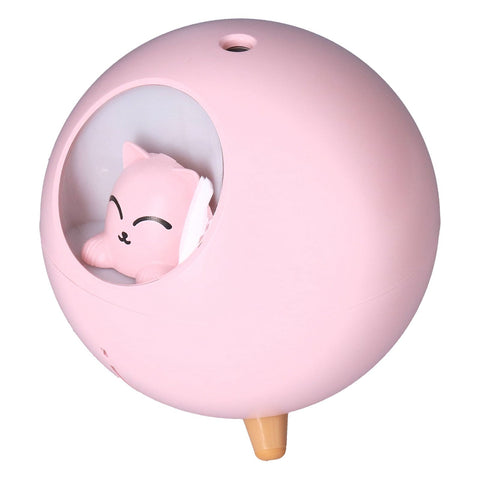 Mini Car Air Humidifier Lovely USB Cool Mist Humidifiers for Offices Bedrooms 220 MLPink