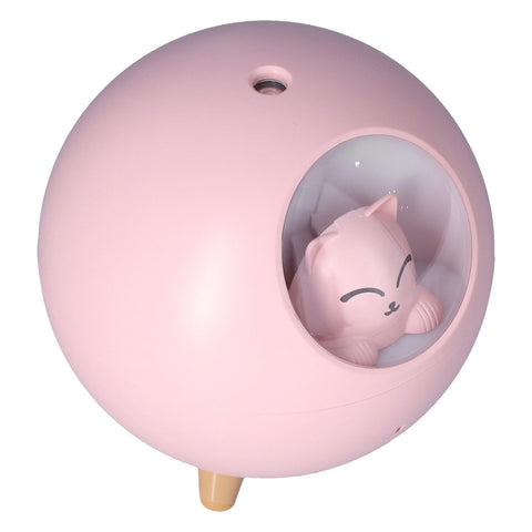 Mini Car Air Humidifier Lovely USB Cool Mist Humidifiers for Offices Bedrooms 220 MLPink