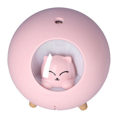 Mini Car Air Humidifier Lovely USB Cool Mist Humidifiers for Offices Bedrooms 220 MLPink