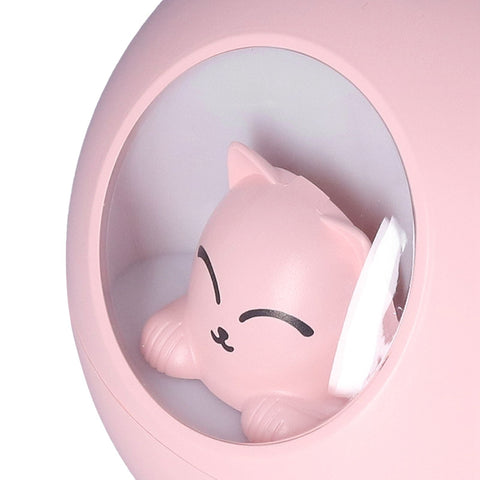 Mini Car Air Humidifier Lovely USB Cool Mist Humidifiers for Offices Bedrooms 220 MLPink