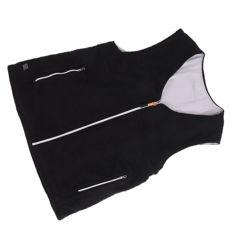 Electric Heating Vest Temperature Adjustable Washable USB Power Supply Heated Waistcoat for Outdoor Hiking CampingM