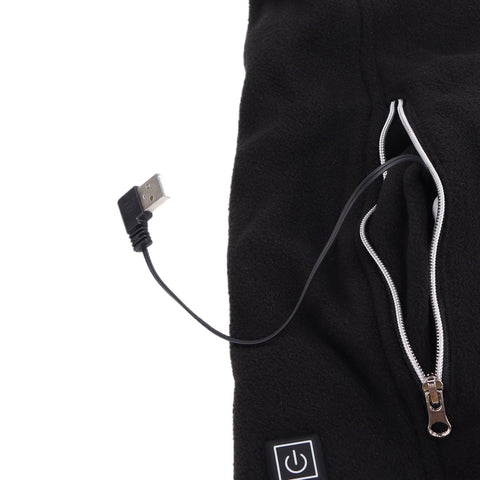 Electric Heating Vest Temperature Adjustable Washable USB Power Supply Heated Waistcoat for Outdoor Hiking CampingM