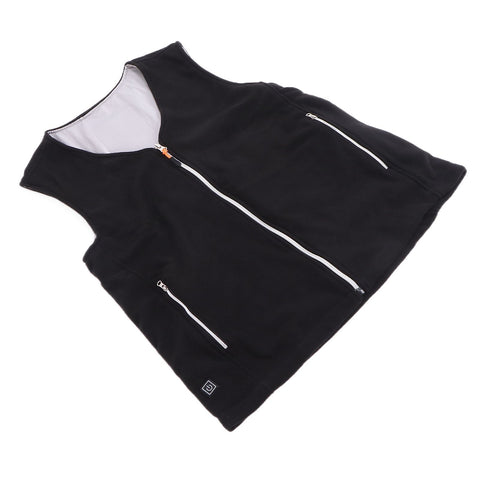 Electric Heating Vest Temperature Adjustable Washable USB Power Supply Heated Waistcoat for Outdoor Hiking CampingL