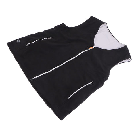 Electric Heating Vest Temperature Adjustable Washable USB Power Supply Heated Waistcoat for Outdoor Hiking CampingL
