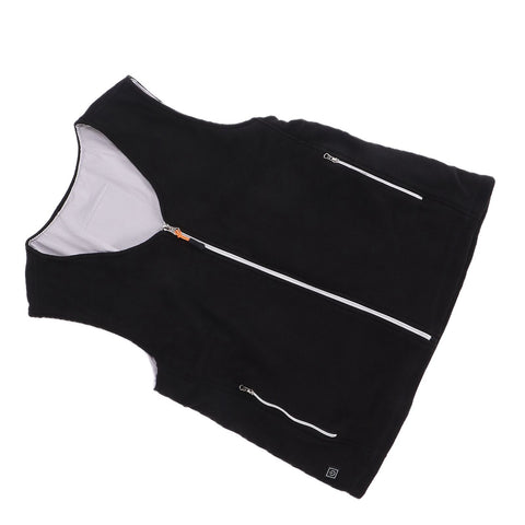 Electric Heating Vest Temperature Adjustable Washable USB Power Supply Heated Waistcoat for Outdoor Hiking CampingL