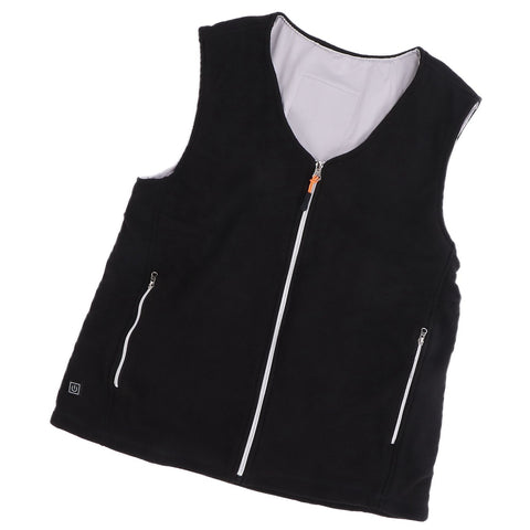 Electric Heating Vest Temperature Adjustable Washable USB Power Supply Heated Waistcoat for Outdoor Hiking CampingL