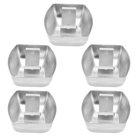 5pcs Range Hood Oil Box Adjustable Stainless Steel Kitchen Range Hood Oil Collecting Cup