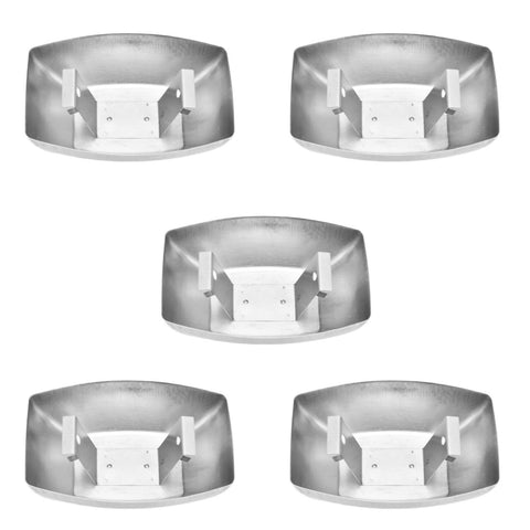 5pcs Range Hood Oil Box Adjustable Stainless Steel Kitchen Range Hood Oil Collecting Cup