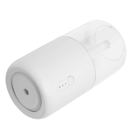 280ml Single Spray Humidifier Small Mist Quiet Operation with Warm Atmosphere Light for Car Home Office DesktopWhite