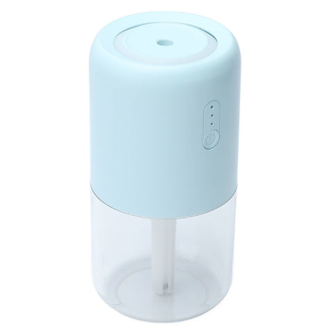 280ml Single Spray Humidifier Small Mist Quiet Operation with Warm Atmosphere Light for Car Home Office DesktopBlue