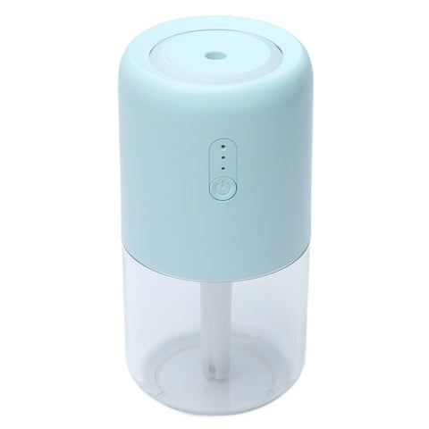 280ml Single Spray Humidifier Small Mist Quiet Operation with Warm Atmosphere Light for Car Home Office DesktopBlue