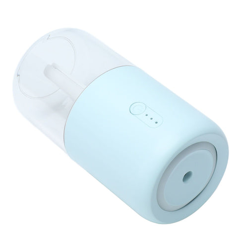 280ml Single Spray Humidifier Small Mist Quiet Operation with Warm Atmosphere Light for Car Home Office DesktopBlue