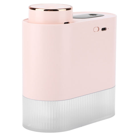 450ml Mini USB Humidifier High Capacity Double Spray Humidifier with Light for Bedroom OfficePink