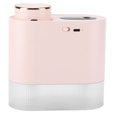 450ml Mini USB Humidifier High Capacity Double Spray Humidifier with Light for Bedroom OfficePink