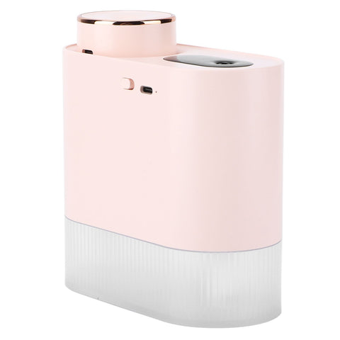 450ml Mini USB Humidifier High Capacity Double Spray Humidifier with Light for Bedroom OfficePink