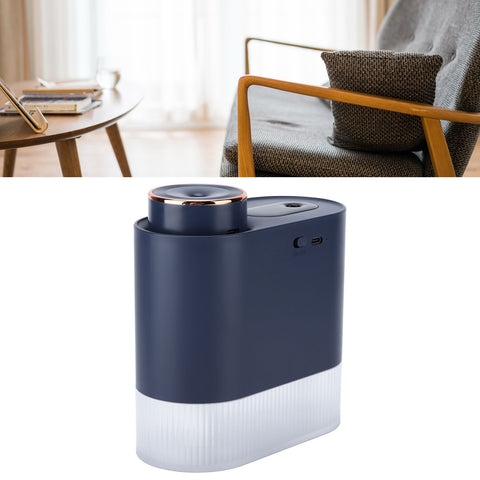 450ml Mini USB Humidifier High Capacity Double Spray Humidifier with Light for Bedroom OfficeBlue