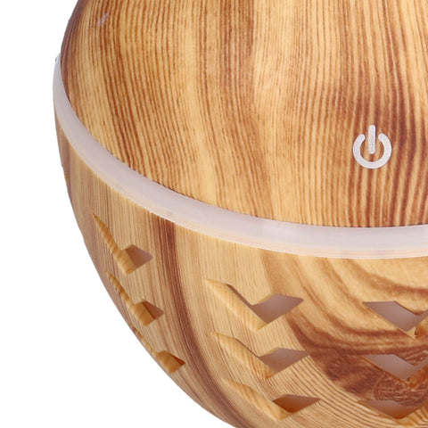 300ml Wood Grain Aroma Diffuser USB Air Purification Aromatherapy Humidifier for Home