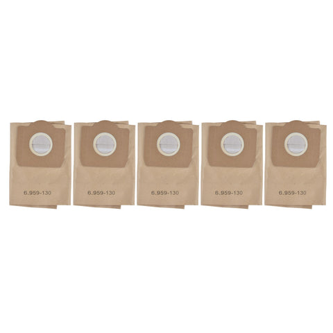 5Pcs Vacuum Cleaner Dust Bag Vacuum Cleaner Accessory Fit for Karcher 6.959‑130.0 WD3200 WD3300 WD3500
