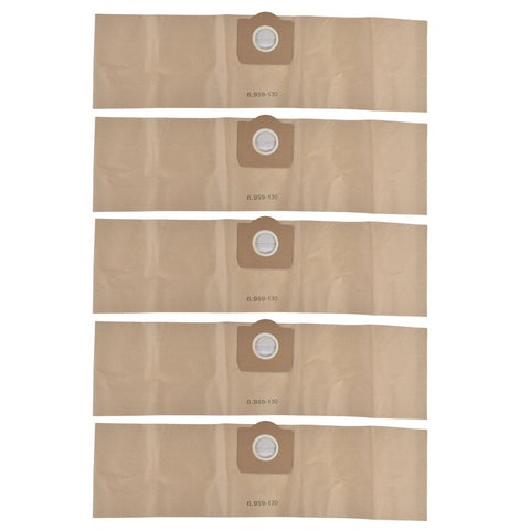 5Pcs Vacuum Cleaner Dust Bag Vacuum Cleaner Accessory Fit for Karcher 6.959‑130.0 WD3200 WD3300 WD3500