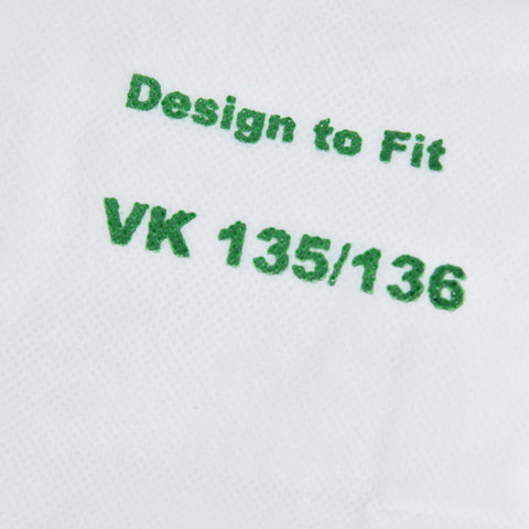 5PCS Vacuum Cleaner Dust Bag Nonwoven Vacuum Cleaner Garbage Bag for VORWERK VK135 VK136