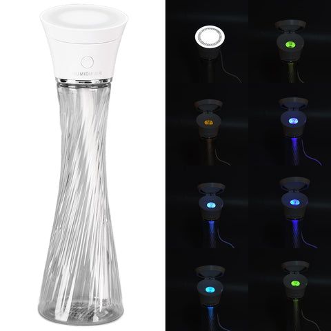 250ml Mini Humidifier Wireless Portable USB Charging Humidifier with Colorful LED Light
