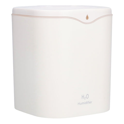 Double Spray Air Humidifier 2L Mini Silent Aroma Diffuser USB Powered for Home Bedroom Office White