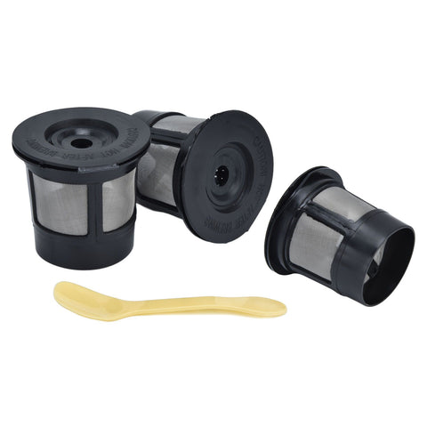 Coffee Filter Cup with Spoon Capsule Shell Coffee Capsules Cup Fit for Coffee Machine