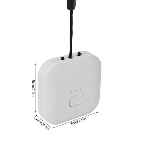 Air Humidifier 1000W Negative Ion Portable Wearable Double Head Carbon Brush Air Freshener with USB CableWhite