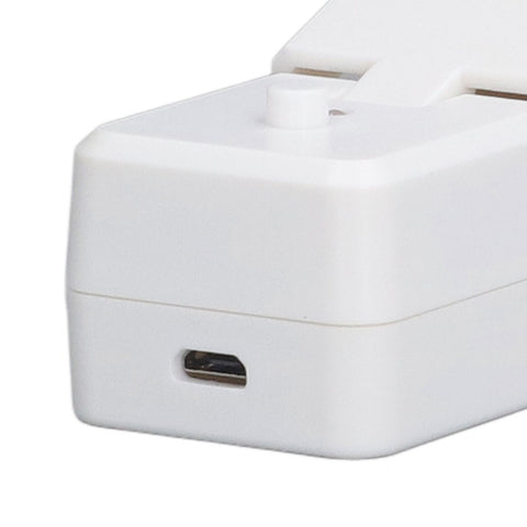 Portable Mini Bag Sealer with Magnet USB Charging Plastic Bag Sealing Machine for Home Kitchen UseWhite
