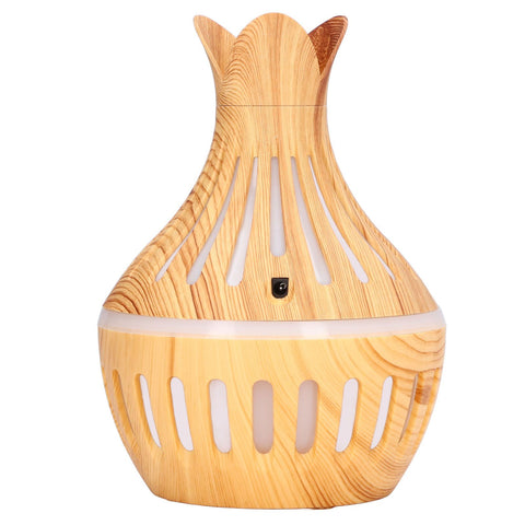 Wood Grain Air Humidifier ABS Aromatherapy Humidifiers for Household USB Charging 300ml