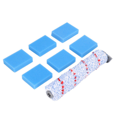 Brush Roller Filter Sponges Set for HF10E‑01 Vacuum Cleaner Part Accessories Replacement