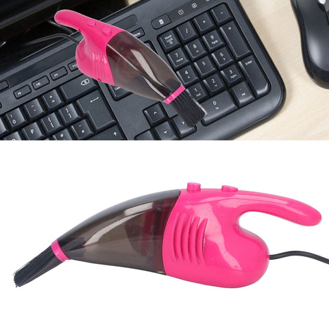 Keyboard Vacuum USB Handheld Powerful Suction Portable Energy Saving Multi Purpose Quick Cleaning Mini VacuumPink