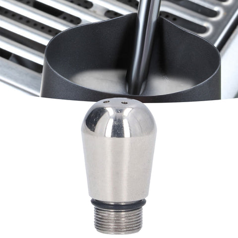 Coffee Machine Steam Nozzle Milk Frother Washable Detachable Stainless Steel Replacement for Bofu4 Holes