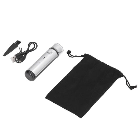 013 Electric Mini Shaver Portable Low Noise Power Display USB Mini Electric Shaver for MenSilver